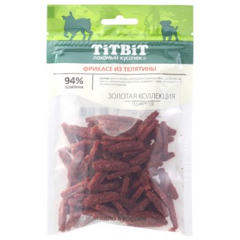 TiTBiT "Золотая коллекция" лакомство для собак фрикасе из телятины - 70 г