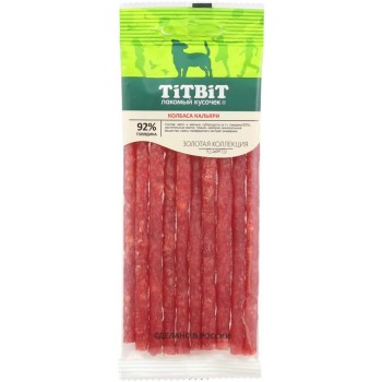 TiTBiT "Золотая коллекция" лакомство для собак колбаски Кальяри - 50 г