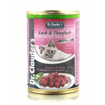 Dr.Clauder`s влажный корм для взрослых кошек с лососем и тунцом, в консервах - 415...