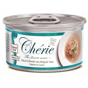 Pettric Cherie Flaked Yellowfin Mix влажный корм для кошек с тунцом в подливе -...