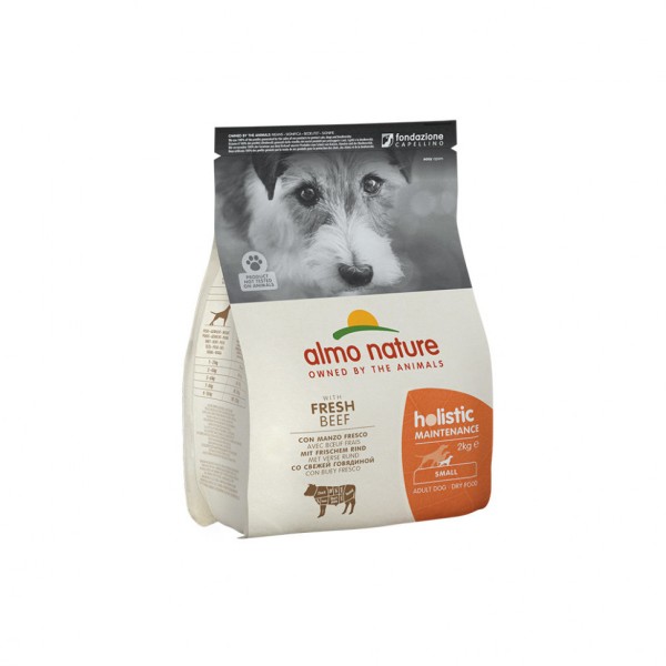 Almo Nature Holistic Adult Dog Small Beef & Rice сухой корм класса холистик для взрослых собак малых пород с говядиной и рисом - 2 кг