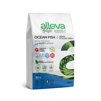 Alleva Holistic Puppy/Junior Ocean Fish Medium сухой корм для щенков средних пород с океанической...