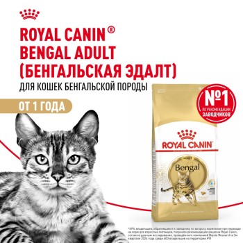Royal Canin Bengal сухой корм для взрослых бенгальских кошек - 400 г