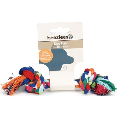 Игрушка для собак разноцветная Beeztees Канат с 2-мя узлами 50 г * 20 см