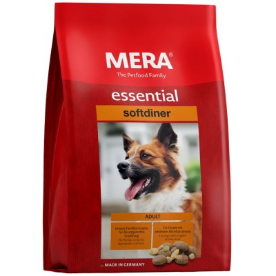 Корм для взрослых собак с повышенным уровнем активности Mera Essential Softdiner 12,5 кг
