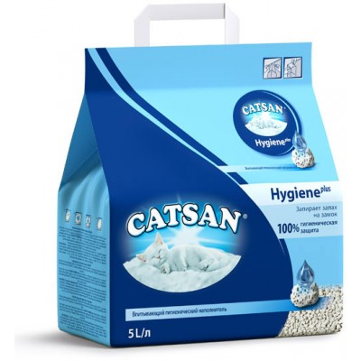Впитывающий наполнитель Catsan Hygienic 5 л