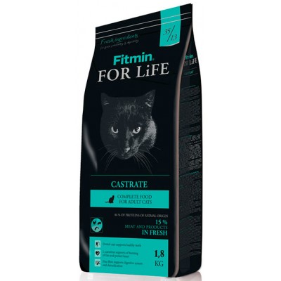 Корм для кастрированных кошек Fitmin Cat For Life Castrate 1,8 кг