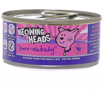 Meowing Heads Консервы для кошек с лососем, курицей и рисом «Мурлыка» Barking Heads Мурлыка 100 г