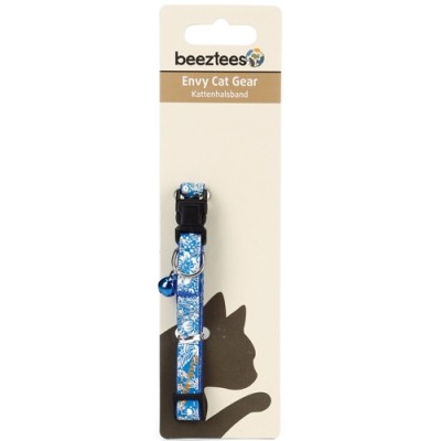 Ошейник Hula для кошек, 20-30 см * 10 мм Beeztees Envy Cat Gear Blue голубой