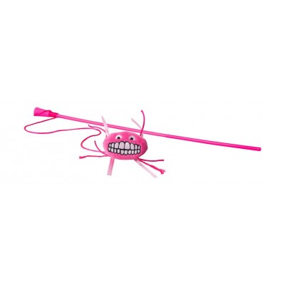 Игрушка-дразнилка для кошек плюшевая с кошачьей мятой Rogz Flossy Grinz розовый