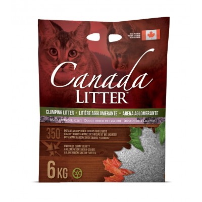 Канадский комкующийся наполнитель "Запах на Замке" аромат лаванды Canada Litter Scoopable Litter 6 кг