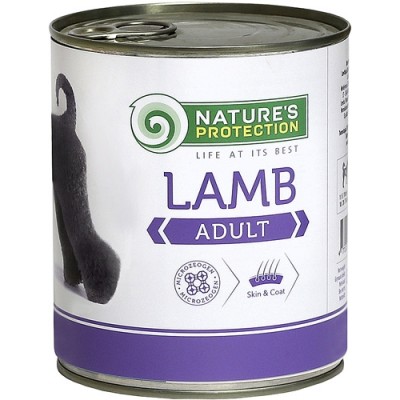 Консервы для собак с ягненком Nature's Protection Adult Lamb 800 г