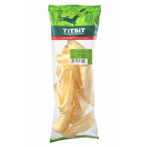 TiTBiT лакомство для собак Ухо баранье XL - 65 г