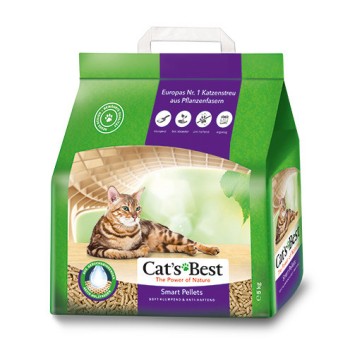 Cats Best Smart Pellets наполнитель древесный комкующийся для кошачьих туалетов - 10 л (5...