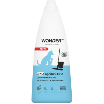 WONDER LAB экосредство для мытья пола в домах с животными - 1,1 л