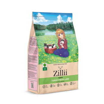 Zillii Puppy сухой корм для щенков с индейкой и ягненком - 800 г