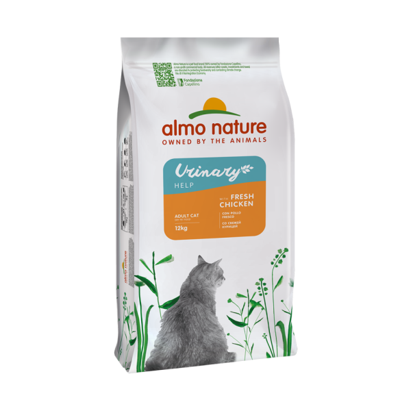 Almo Nature Urinary Help Fresh Chiсken сухой корм для взрослых кошек, для профилактики мочекаменной болезни, со свежей курицей - 12 кг