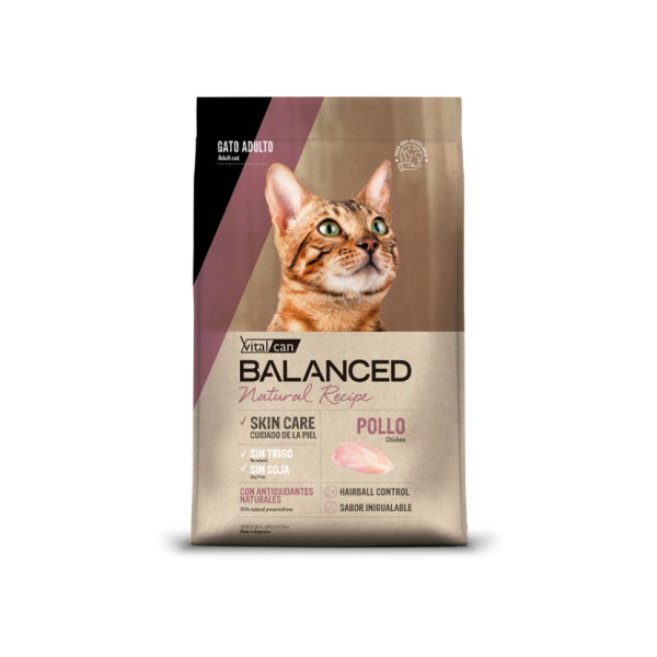 Vitalcan Balanced Cat Adult Natural Recipe сухой корм для взрослых кошек с курицей - 7,5 кг