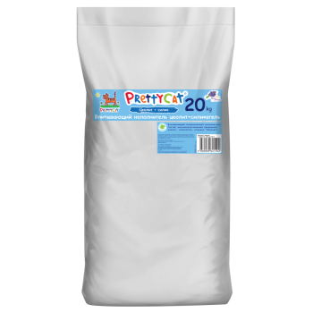 PrettyCat Naturel наполнитель впитывающий для кошачьего туалета, с ароматом лаванды - 20 кг