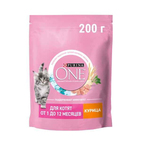 Purina One сухой корм для котят с курицей и цельными злаками - 200 г