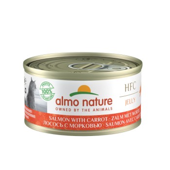 Almo Nature HFC Jelly Salmon with Carrot консервы для взрослых кошек с лососем и...