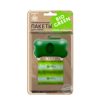 N1 NATUReL контейнер и BiOразлагаемые пакеты для выгула - 40 шт