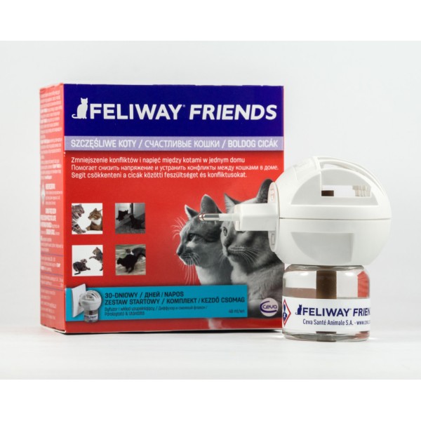 Ceva Feliway Friends диффузор + флакон для коррекции поведения кошек - 48 мл + диффузор
