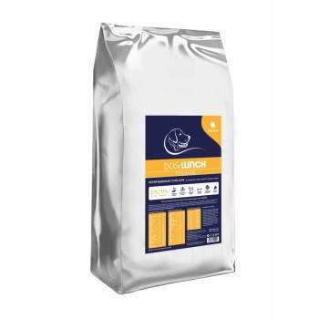 Dog Lunch Премиум сухой корм для собак средних и крупных пород с индейкой -...