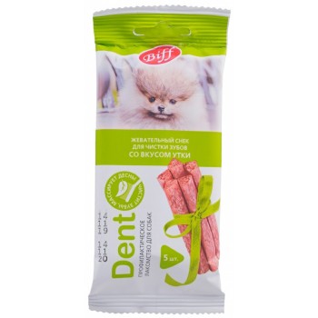TiTBiT лакомство для собак мелких пород жевательный снек Dent со вкусом утки - 20...