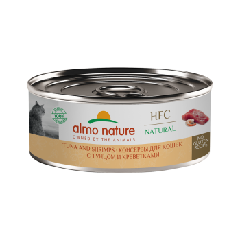 Almo Nature HFC Natural Tuna and Shrimps влажный корм для взрослых кошек и котят...