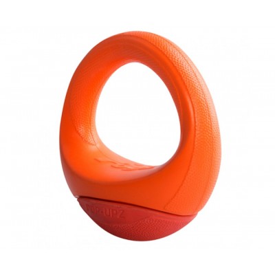 Игрушка для собак кольцо-неваляшка, среднее/большое Rogz Pop-Upz оранжевый