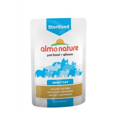 Паучи для кастрированных кошек с цыпленком Almo Nature Functional Sterilised with Chicken 70 г