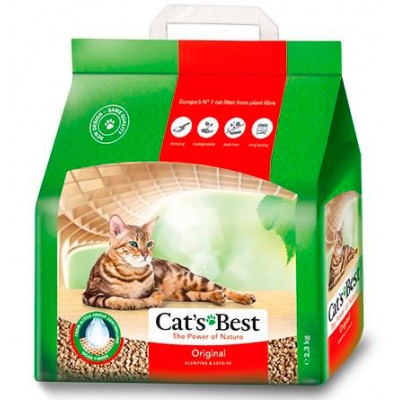 Древесный наполнитель Cats Best Original Oko plus 2,1 кг 5 л
