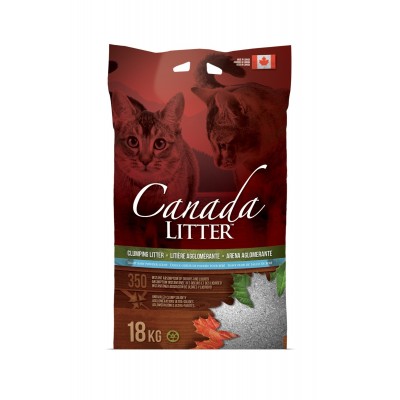 Канадский комкующийся наполнитель "Запах на Замке" аромат детской присыпки Canada Litter Scoopable Litter 18 кг