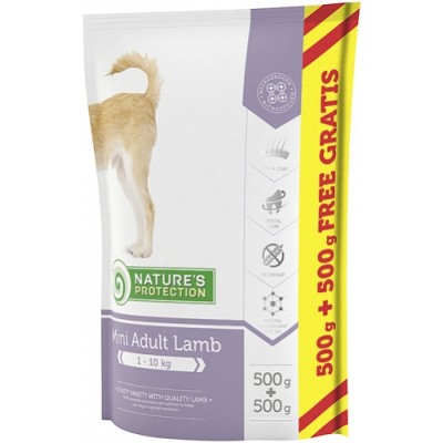 Сухой корм для собак мелких пород с ягненком Nature's Protection Mini Adult Lamb 1 кг