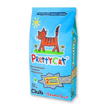 PrettyCat Aroma Fruit наполнитель впитывающий для кошачьих туалетов - 10 кг