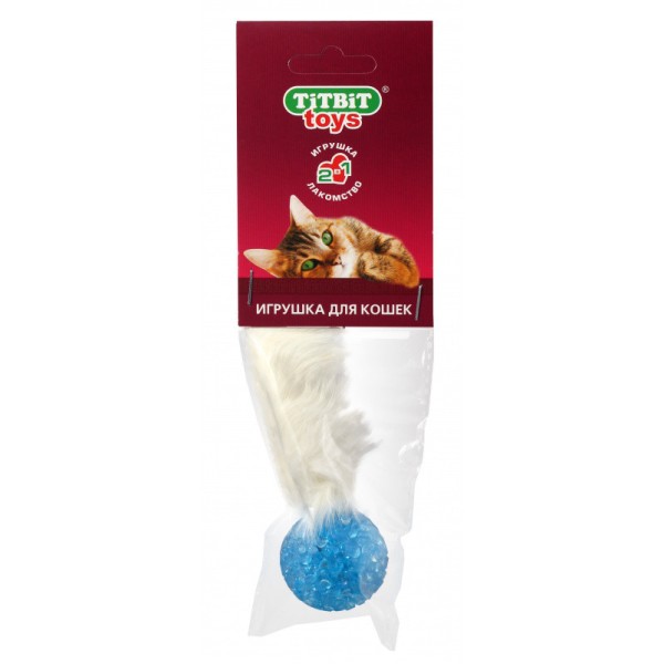 TiTBiT игрушка-лакомство для кошек хвост кроличий - 12 г