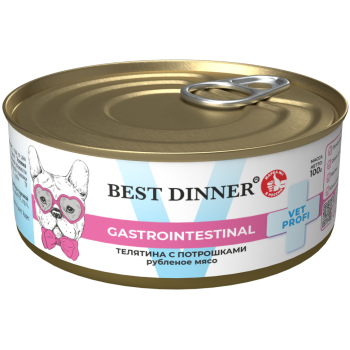 Best Dinner Exclusive Gastro Intestinal консервы для собак при проблемах пищеварения с телятиной и...