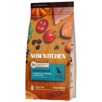 NOW' Kitchen сухой беззерновой корм для взрослых собак малых пород, со свежей форелью и...