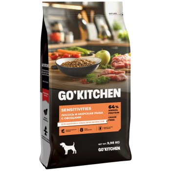 Go' Kitchen SENSITIVITIES Grain Free сухой беззерновой корм для щенков и собак с чувствительным...