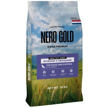 Nero Gold сухой корм для собак и щенков, с мясом ягненка и овощами -...