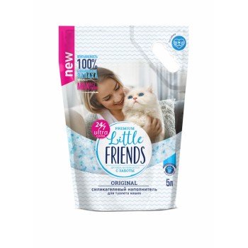 Little Friends Original наполнитель силикагелевый для туалета кошек - 5 л