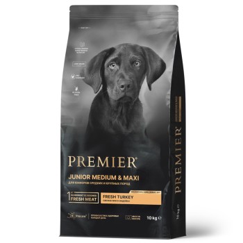 Premier Dog Turkey Junior Medium&Maxi сухой корм для юниоров и кормящих собак средних и...