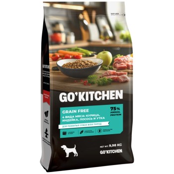 Go' Kitchen CARNIVORE Grain Free сухой беззерновой корм для пожилых собак всех пород, с...