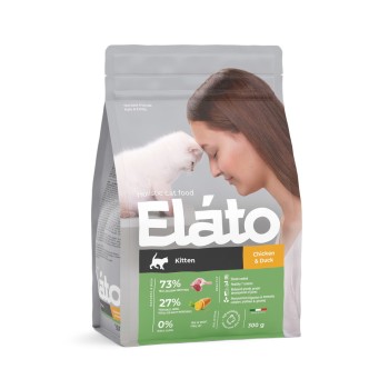 Elato Holistic сухой корм для котят, с курицей и уткой - 300 г