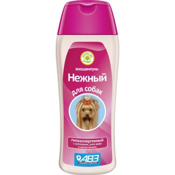 АВЗ Нежный шампунь гипоалергенный с хитозаном и алоэ вера для собак - 270 мл
