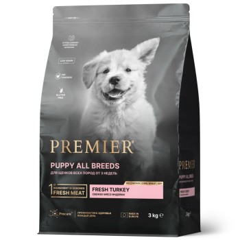 Premier Dog Turkey Puppy сухой корм для щенков, свежее мясо индейки - 3 кг