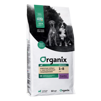 Organix Adult Sensitive Dog Turkey сухой корм для взрослых собак всех пород с чувствительным...