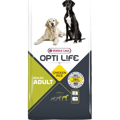 Корм для собак крупных пород с курицей и рисом Opti Life Opti Life Adult Maxi 12,5 кг