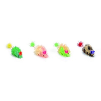 Игрушка для кошек разноцветная Beeztees Мышь 6,5 см